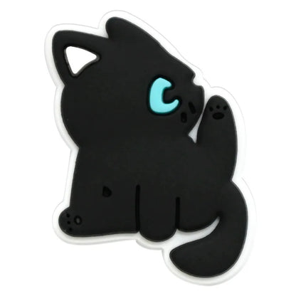 lovely cat series PVC shoe Charms Slippers Buckle combination Fit Wristbands accessories Decoration Bands gift unisex party
