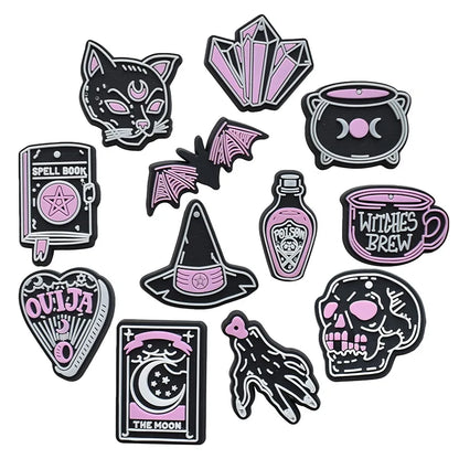Magic Halloween Day PVC shoe Charms Slippers Buckle combination Fit Wristbands accessories Decoration Bands gift unisex party