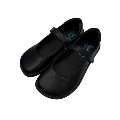 Tipsietoes 2025 Sprinng Autumn Barefoot Leather Ballerina For Women With Flat Soft Sole Zero Drop Wider Toes Box Light Weight