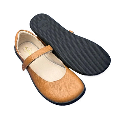 Tipsietoes 2025 Sprinng Autumn Barefoot Leather Ballerina For Women With Flat Soft Sole Zero Drop Wider Toes Box Light Weight