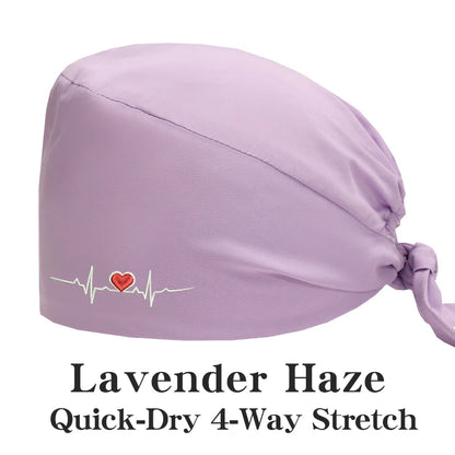 ECG Embroider Working Hats for Man Woman Pet TOOTH Clinic Scrub Caps Quick Dry Breathable Dentist Cap MSG-03