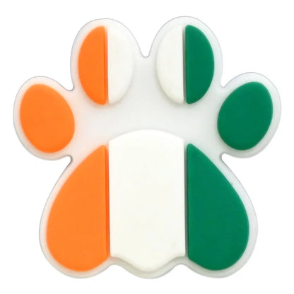 lovely dog paw PVC shoe Charms Slippers Buckle combination Fit Wristbands accessories Decoration Bands gift unisex party