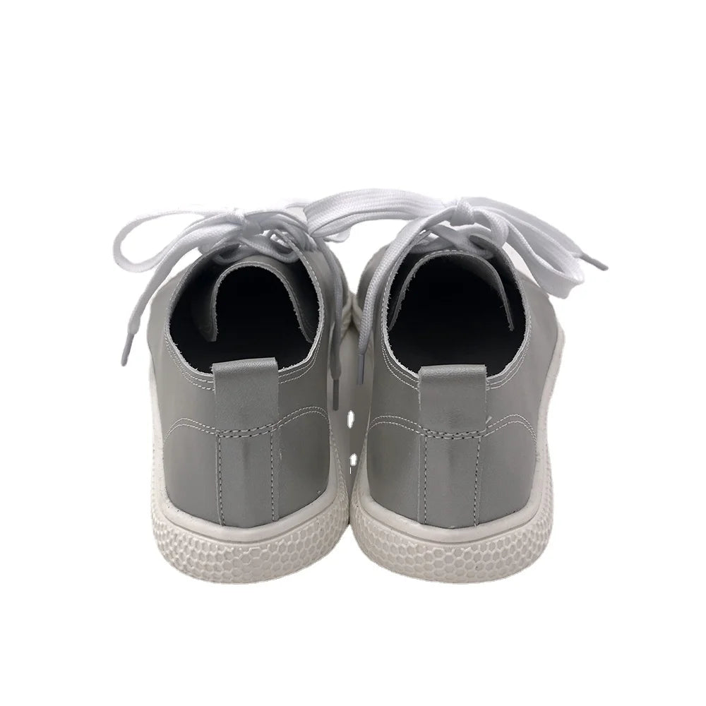 Tipsietoes 2025 Sprinng Autumn Genuine Leather Barefoot Sneaker For Women Flat Soft Thin Out Sole Zero Drop Wider Toe Box
