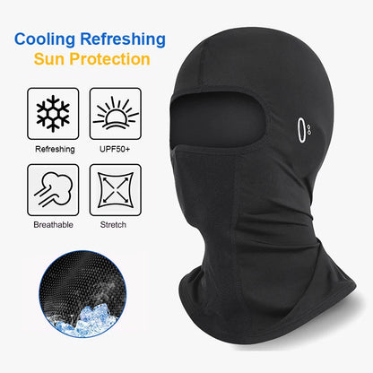 Sun Protection Balaclava  Cycling Full Face Mask Hiking Ice Silk Sun Men Women Sunglasses Holes Cooling Motorcycle Face Cover