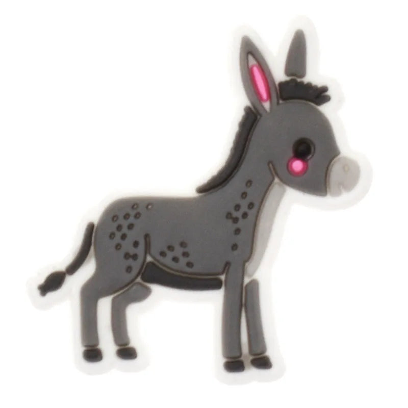 farming animal sheep deer duck house PVC shoe Charms Buckle for Wristbands accessories Decoration Bands gift unisex party