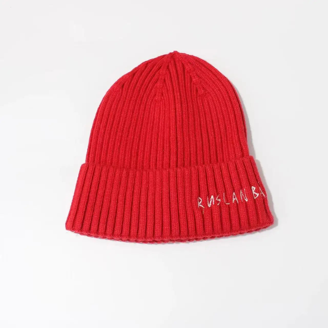 Winter Keep Warm Knitted Beanie Hat | Cold Weather Fashion Hat | Thick Unisex Letter Embroidered Cap for Men and Women |
