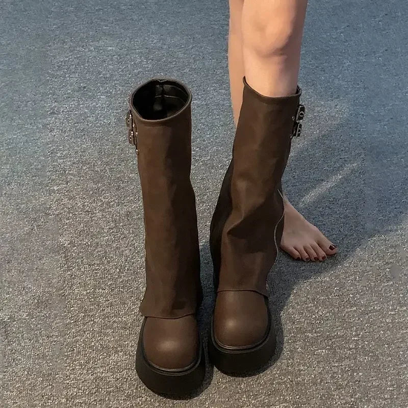 Pants boots 2025 Western Knight boots popular long boots women's autumn and winter high boots new boots