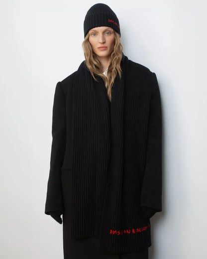Autumn Winter Unisex Knitted Beanie Hat with Letter Embroidery – Warm Casual Street Style Wool Knit Beanie