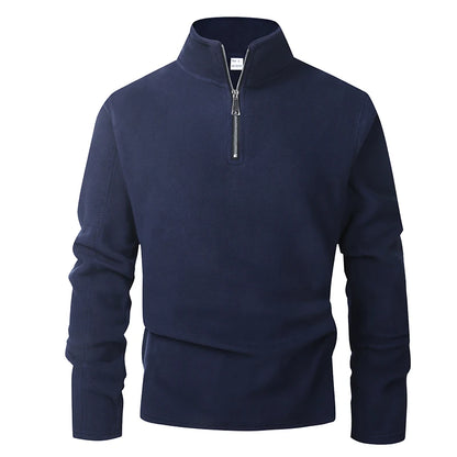 Men's Hoodies Sweatshirts Thicken Warm Fleece Tracksuit for Men Zipper Neck Pullover Men's Winter Clothing Soft Shell Men Hoodie