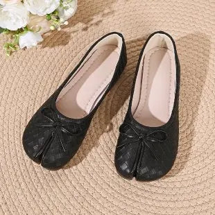 Fashion Soft Leather Split Toe Women Tabi Ballet Flats Spring Autumn Comfortable Walking Lazy Loafers Casual Girls Dance Shoes