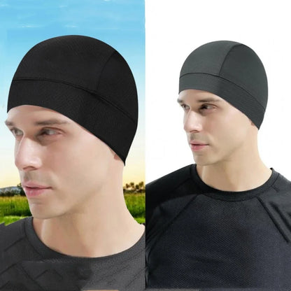Summer Thin Breathable Mesh Skull Beanie Cap Sweat Absorbent Sport Cap Under Helmet Liner Moisture Wicking Quick Dry Cycling Hat