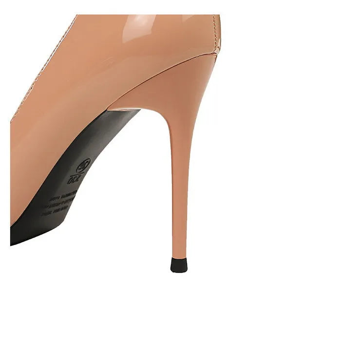BIGTREE Shoes Pointed Toe Red Women Pumps Patent Leather High Heels Occupational OL Office Shoes Stiletto Female Heels Shoes