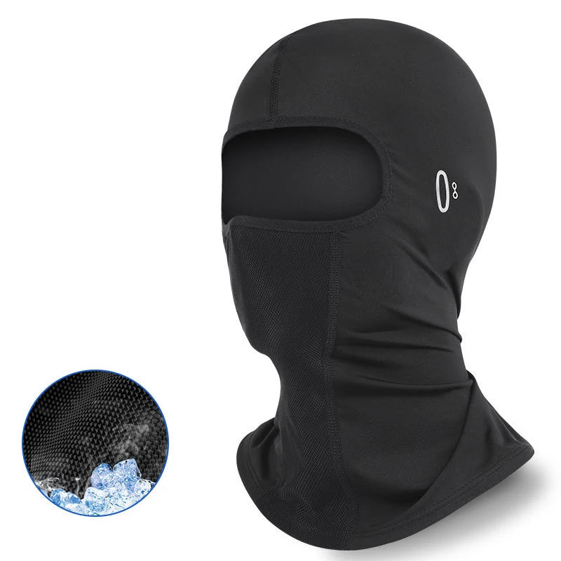 Sun Protection Balaclava  Cycling Full Face Mask Hiking Ice Silk Sun Men Women Sunglasses Holes Cooling Motorcycle Face Cover