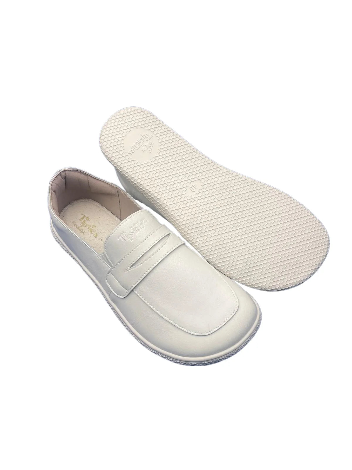Tipsietoes 2025 Sprinng Autumn Barefoot Genuine Leather Men Women Slippers With Flat Soft Sole Zero Drop Wider Toes Box