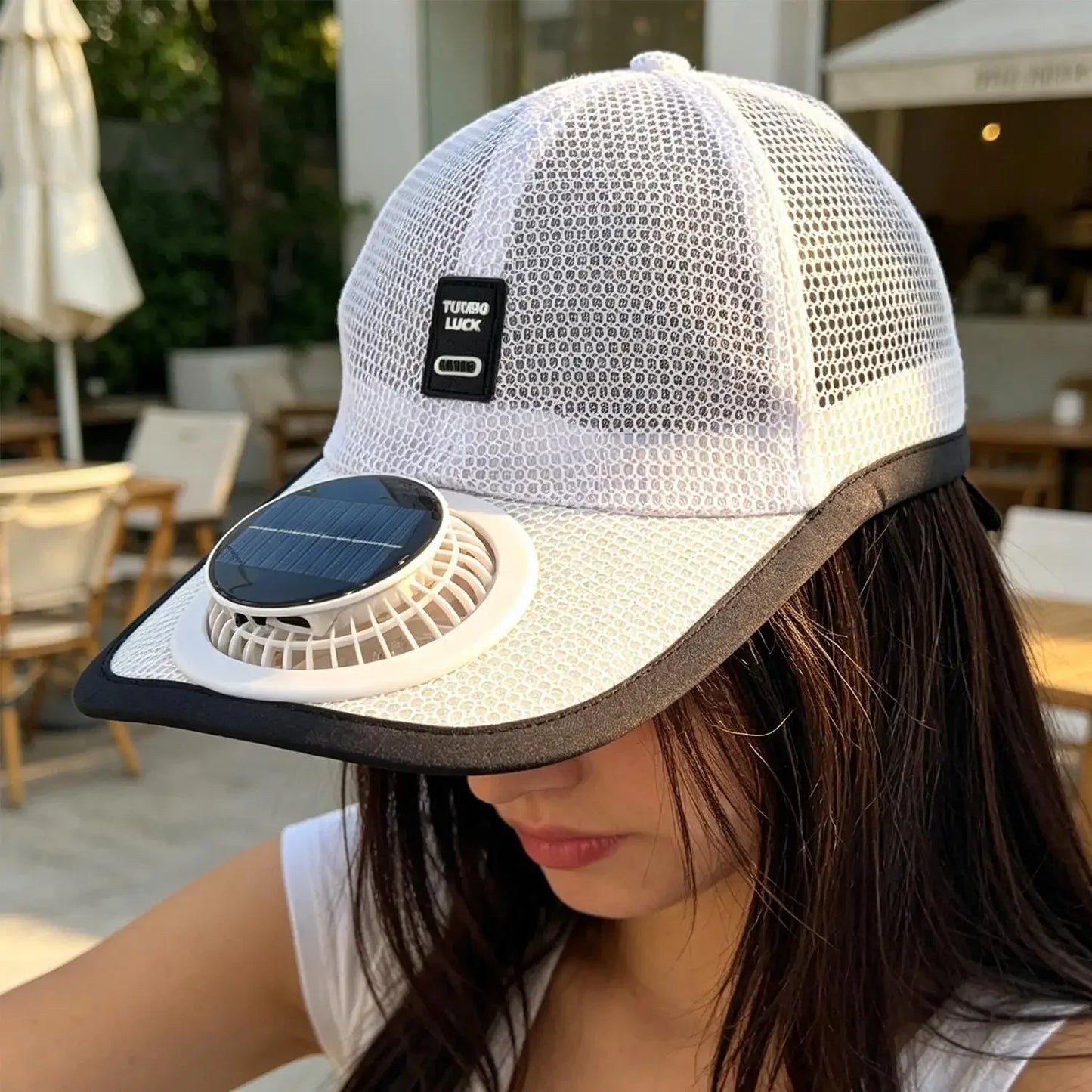 Solar Powered Cap with Fan Summer Breathable Mesh Sun Protection Outdoor Baseball Hat for Men USB Rechargeable Cooling Headwear