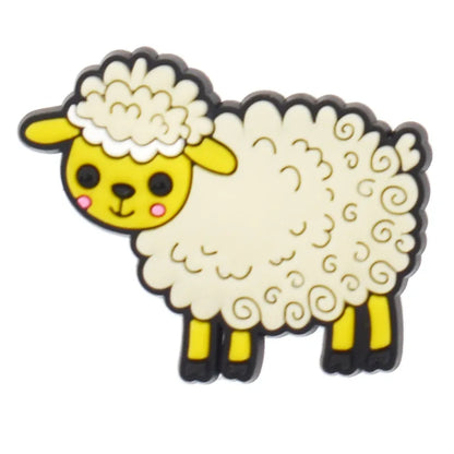 farming animal sheep deer duck house PVC shoe Charms Buckle for Wristbands accessories Decoration Bands gift unisex party