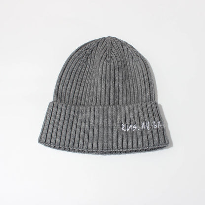 Winter Keep Warm Knitted Beanie Hat | Cold Weather Fashion Hat | Thick Unisex Letter Embroidered Cap for Men and Women |