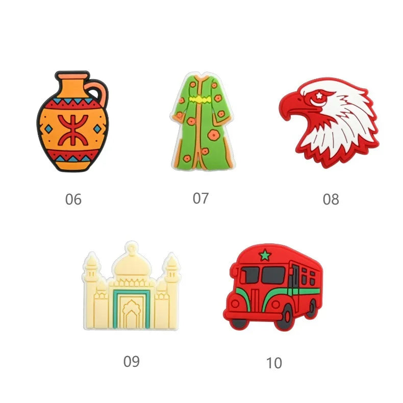 Morocco hole shoes charms shoe buckle removable DIY hole bag decorative accessories decorations wholesale shoe accessories