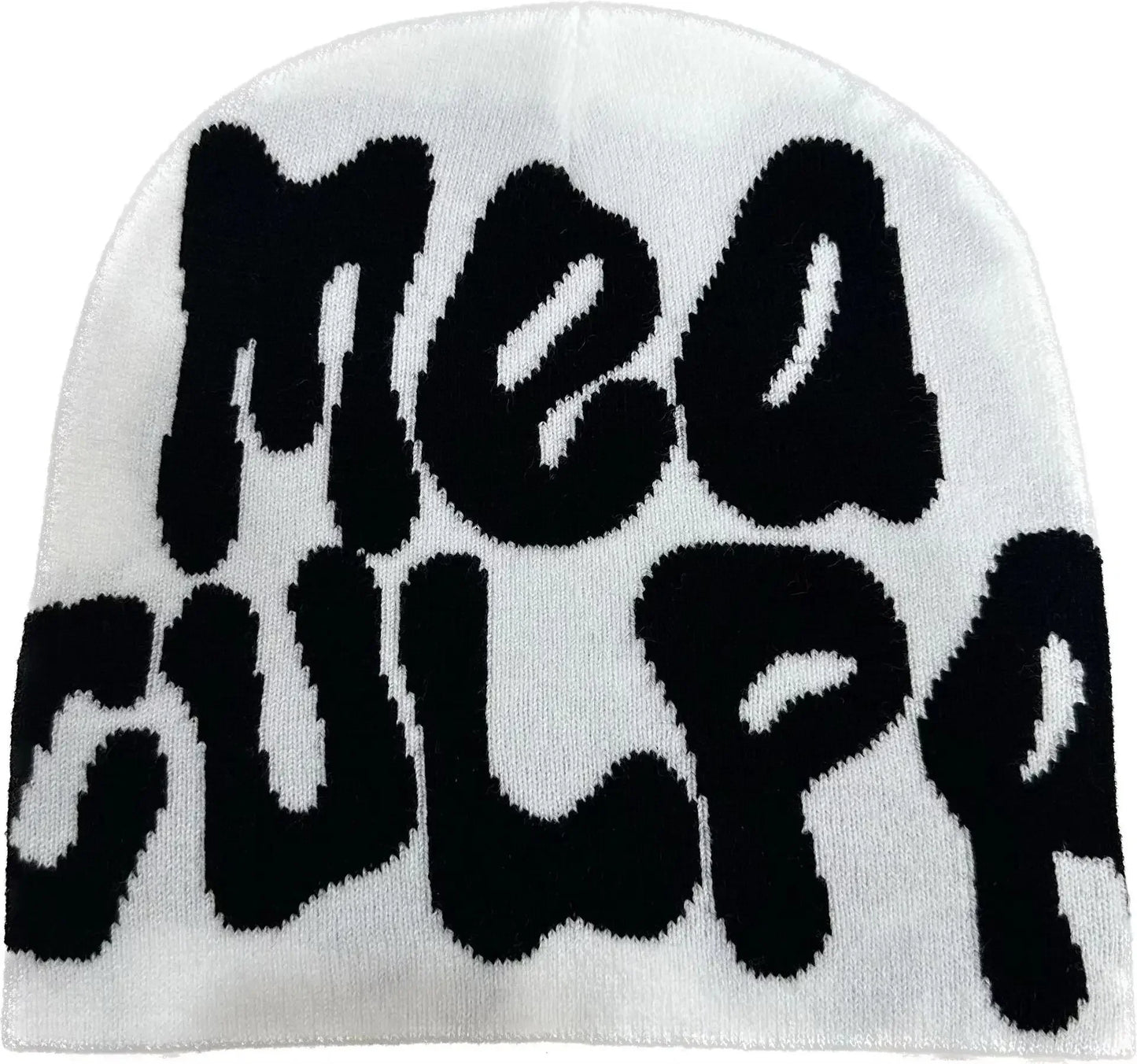 Mea Culpas Beanies Hats For Women Men Autumn Winter Fashion Printed Wool Acrylic Knitted Caps Bonnet Kpop Elastic Skullies Hat