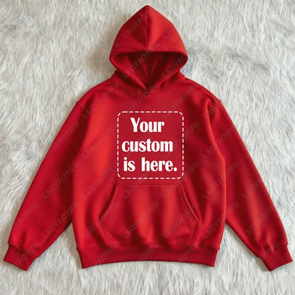 2026 Student Casual Custom Printed Text DIY Hoodie Customized Personalized Hoody Custom Hoodies Text Sweatshirt Clothes