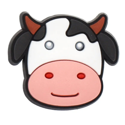 farming animal sheep deer duck house PVC shoe Charms Buckle for Wristbands accessories Decoration Bands gift unisex party