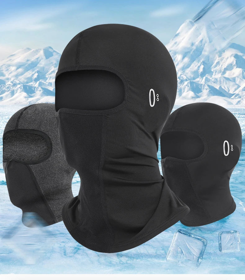Sun Protection Balaclava  Cycling Full Face Mask Hiking Ice Silk Sun Men Women Sunglasses Holes Cooling Motorcycle Face Cover