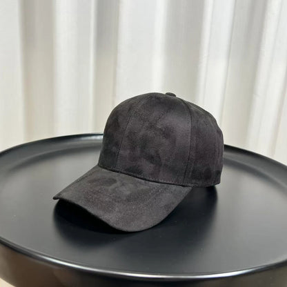 Fashion Adjustable Suede Baseball Caps For Men Women Autumn Winter Solid Retro Snapback Hip Hop Hat Unisex Street Sun Visor Caps