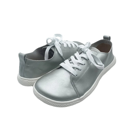 Tipsietoes 2025 Sprinng Autumn Genuine Leather Barefoot Sneaker For Women Flat Soft Thin Out Sole Zero Drop Wider Toe Box
