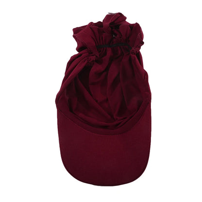 Summer Baseball Caps Turban Shawl Design Women Muslim Low Profile Fitted Hat 2024 Soft Breathable Headscarf Hijabs