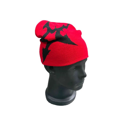 Women Hat Knitting Beanies Goth Star Caps Men Y2k Streetwear Winter Fashion Pullover Kpop Harajuku Vintage Warm Hip Hop Unisex
