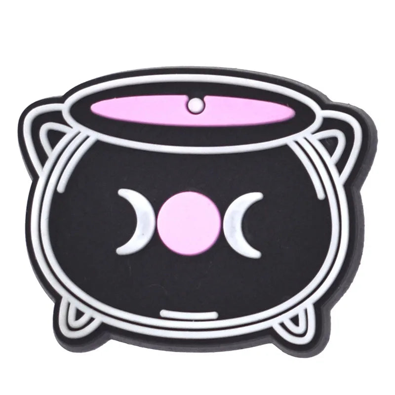 Magic Halloween Day PVC shoe Charms Slippers Buckle combination Fit Wristbands accessories Decoration Bands gift unisex party