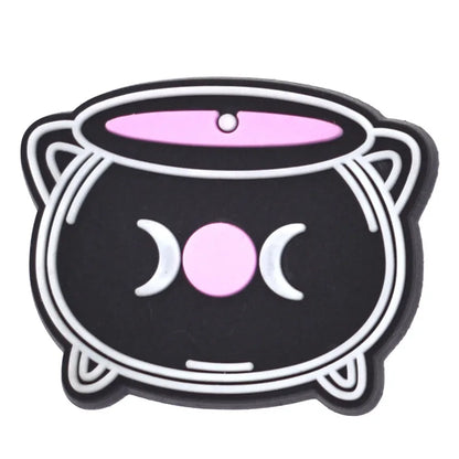 Magic Halloween Day PVC shoe Charms Slippers Buckle combination Fit Wristbands accessories Decoration Bands gift unisex party