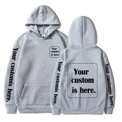 2026 Student Casual Custom Printed Text DIY Hoodie Customized Personalized Hoody Custom Hoodies Text Sweatshirt Clothes