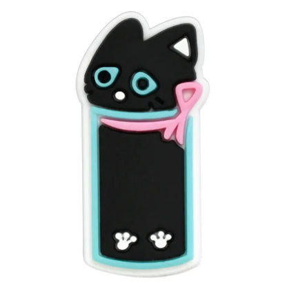 lovely cat series PVC shoe Charms Slippers Buckle combination Fit Wristbands accessories Decoration Bands gift unisex party