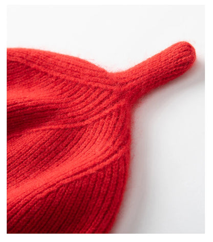 Keep Warm Winter Hat for Children Unisex Knit Cap Kids 100% Cashmere Skullies Hats for Boys Bonnet Girls Caps Accessories