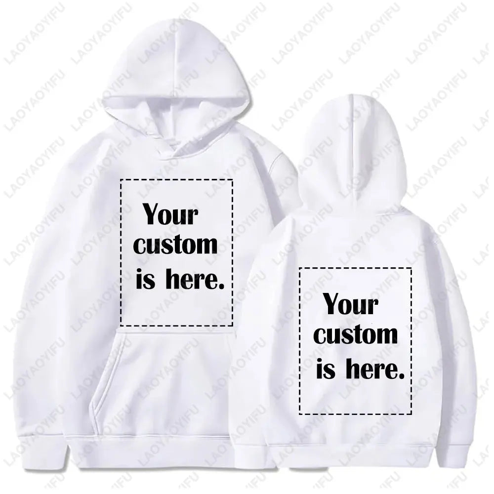 2026 Student Casual Custom Printed Text DIY Hoodie Customized Personalized Hoody Custom Hoodies Text Sweatshirt Clothes