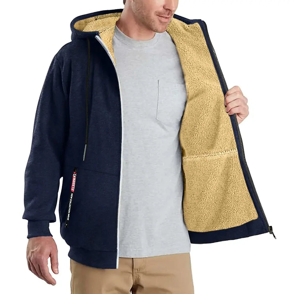 Men's Jacket Winter Camouflage Fleece Thicken Hooded Jackets Male Long Sleeve Coat Casual Zip Up Hoodies Streetwear Men's Coats