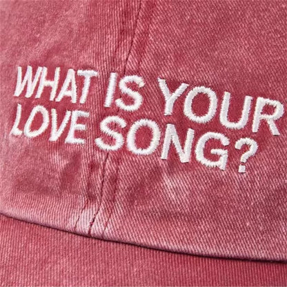 Kpop “What Is Your Love Song” Same Embroidery Baseball Cap, Tour Concert Visors Fashion Women Men Outdoor Baseball Caps