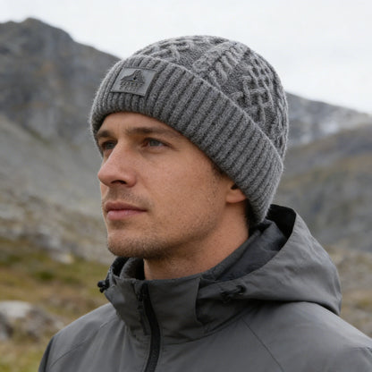 New Style Unisex Keep Warm Winter Hat Plush Fur Lined Stylish Warm Cap Beanie Hat For Men Women Outdoor Ski Sports Knitted Hat