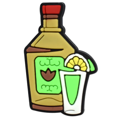 mexico series PVC shoe Charms Slippers Buckle combination Fit Wristbands accessories Decoration Bands gift unisex party