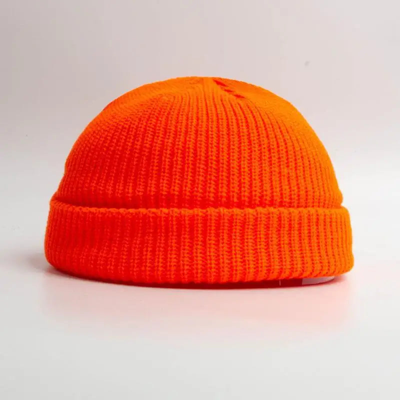 2025 Boys Girls Winter Knitted Beanies Solid Keep Warm Loop Small Beanie Caps Keep Head Warm Winter Hats Yellow Red