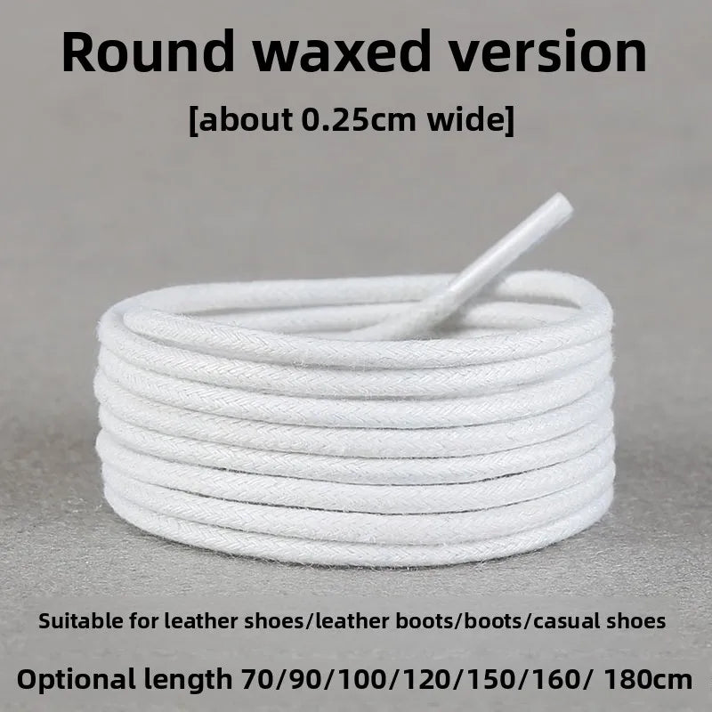 Light Gray Shoelaces Sports Shoes Wear-resistant Rope Men's Round Style Women's Flat Shoelaces Rope Casual Flat Round Sneakers