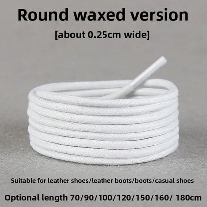 Light Gray Shoelaces Sports Shoes Wear-resistant Rope Men's Round Style Women's Flat Shoelaces Rope Casual Flat Round Sneakers