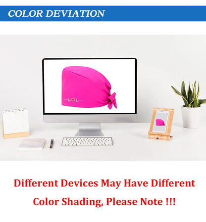 ECG Embroider Working Hats for Man Woman Pet TOOTH Clinic Scrub Caps Quick Dry Breathable Dentist Cap MSG-03