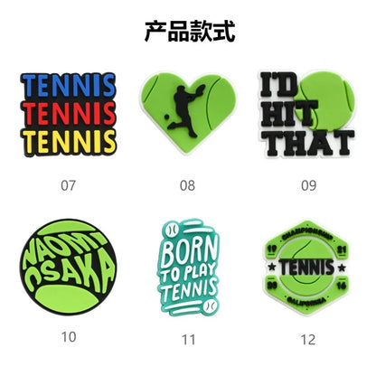 tennis mode series PVC shoe Charms Slippers Buckle combination Fit Wristbands accessories Decoration Bands gift unisex party