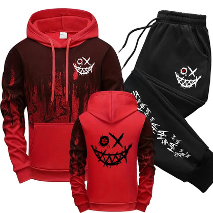 Men's Set Hooded Sweatshirts Sweatpants Autumn Winter Male Daily Casual Sports Jogger Suit 2025 Urban Fashion Hoodies Sportswear