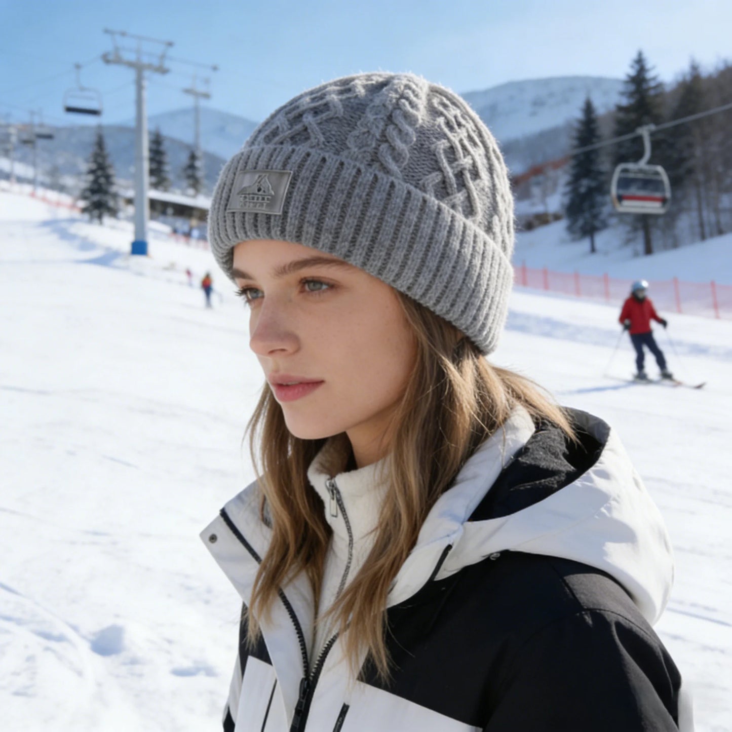New Style Unisex Keep Warm Winter Hat Plush Fur Lined Stylish Warm Cap Beanie Hat For Men Women Outdoor Ski Sports Knitted Hat
