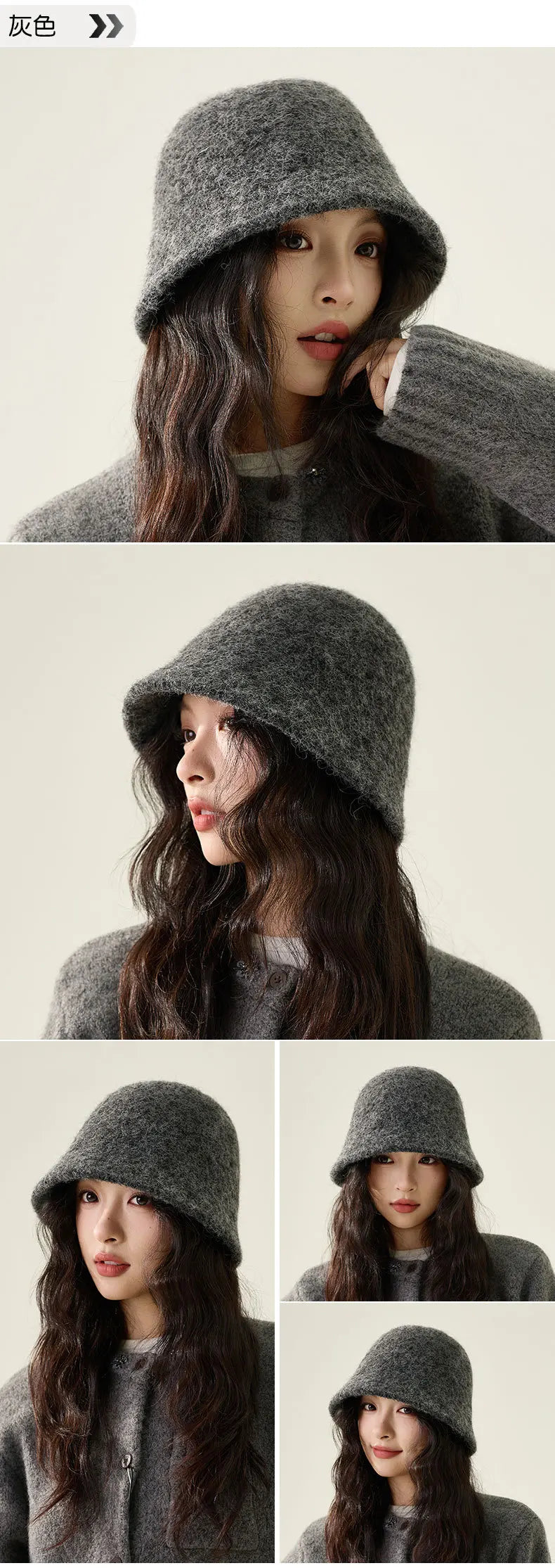 Fashion Ladies Winter Outdoor Warm Bucket Hat Woman‘s Daily Casual Fisherman Cap Korean Style Classic Panama Hats