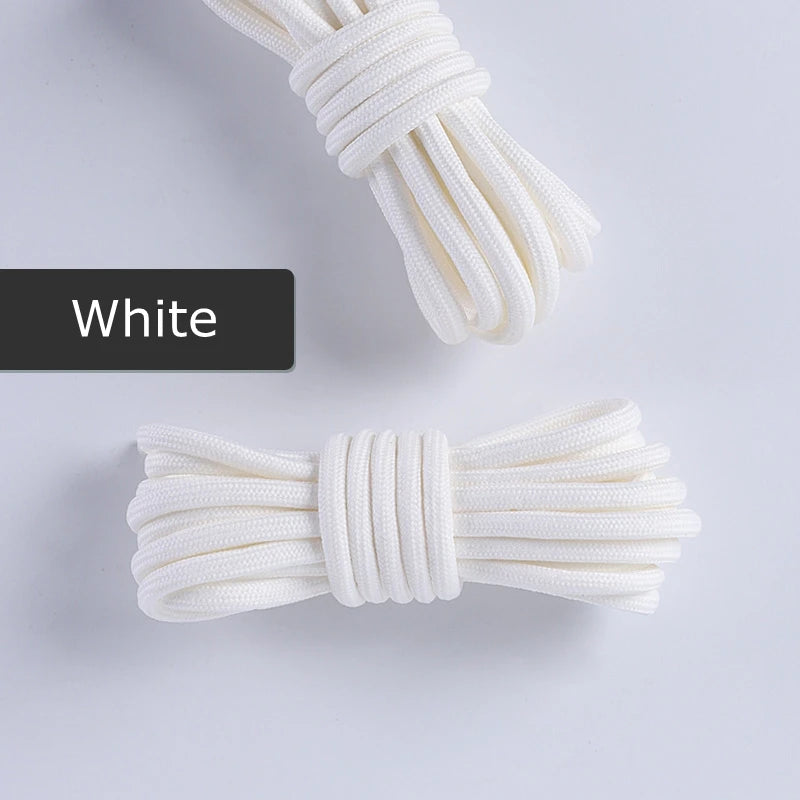 1 Pair Round Shoelaces Coconut 350 Black Angel 700 Classic Shoe Laces Tightly Woven Does Not Snag Shoelace For Sneakers