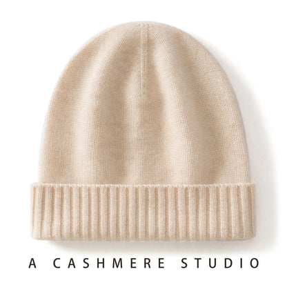 MERRILAMB Winter Hat For Women/Men 100%Quality Cashmere Beanie Cap Unisex Outdoor Casual Solid Knitted Hats Warm Soft SkullCap